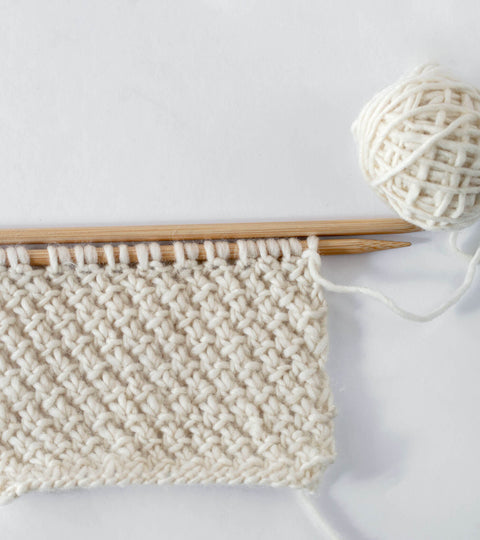 Knitting Stitch: Easy + Textured Stitch