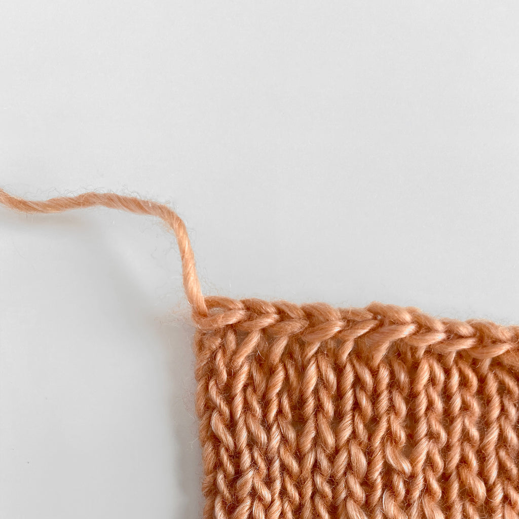 This is how to neatly bindoff the last stitch Max and Herb