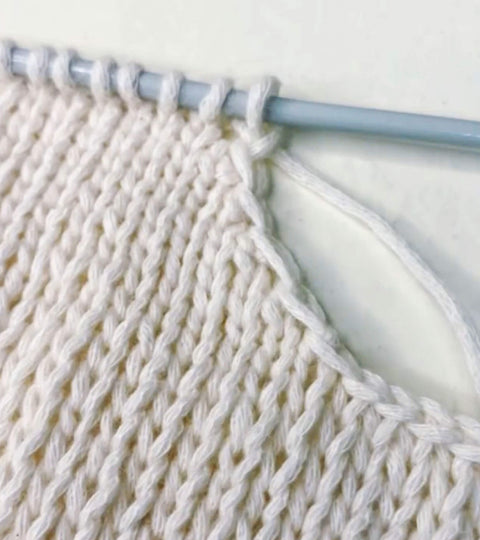 How to knit a tidy neckline: The Sloped Bind-Off