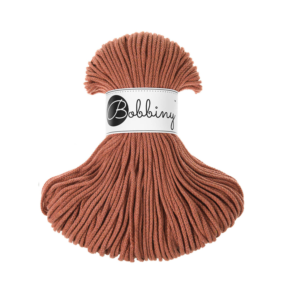 Bobbiny Premium Braided Cord 3mm Terracota