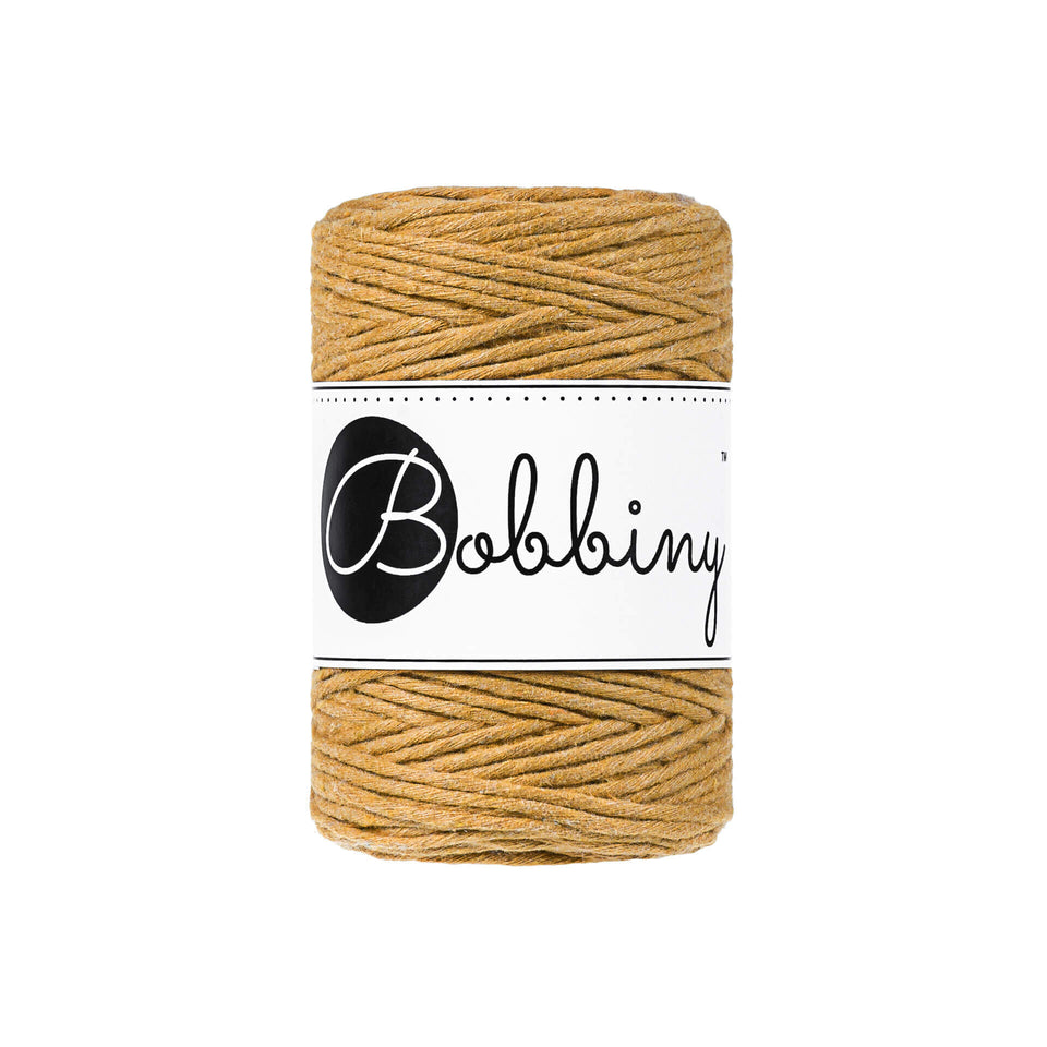 Bobbiny Macrame Cord 1.5 mm - Mustard - great for Jewelry