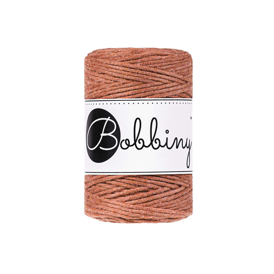 Bobbiny Macrame Cord 1.5 mm -Terracota -  great for Jewelry 