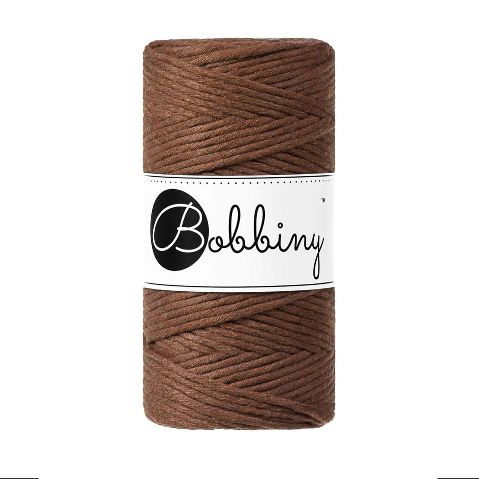 Bobbiny Macrame Rope 3mm - High quality macrame cord - Mocha