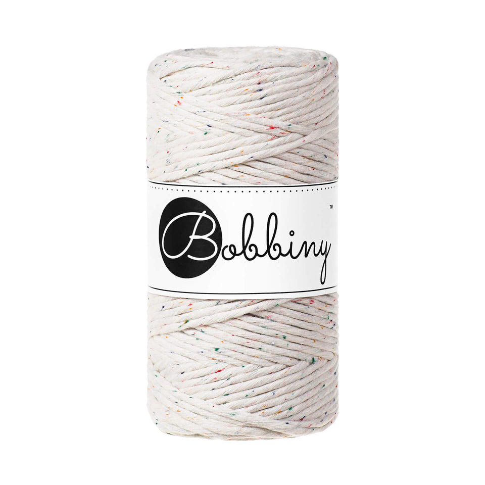 Bobbiny Macrame Rope 3mm - High quality macrame cord - Rainbow Dust