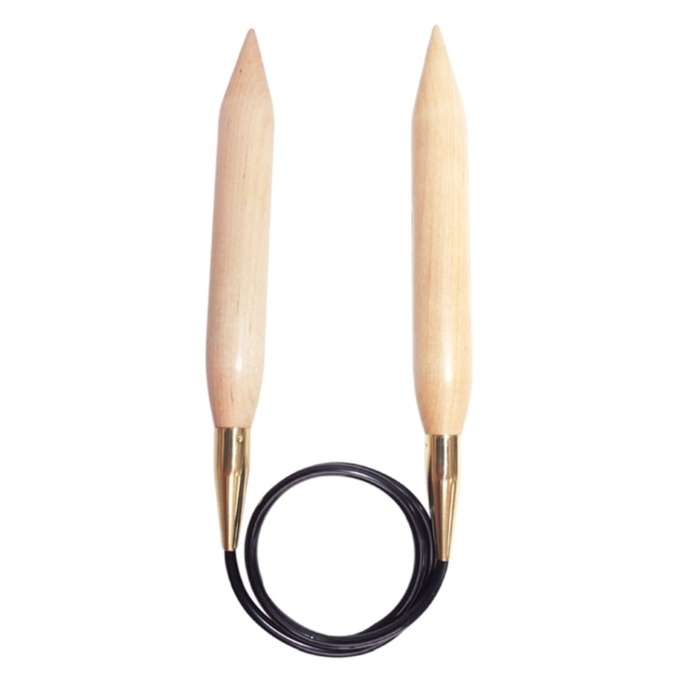 Jumbo Birch 40" Fixed Circular Knitting Needle
