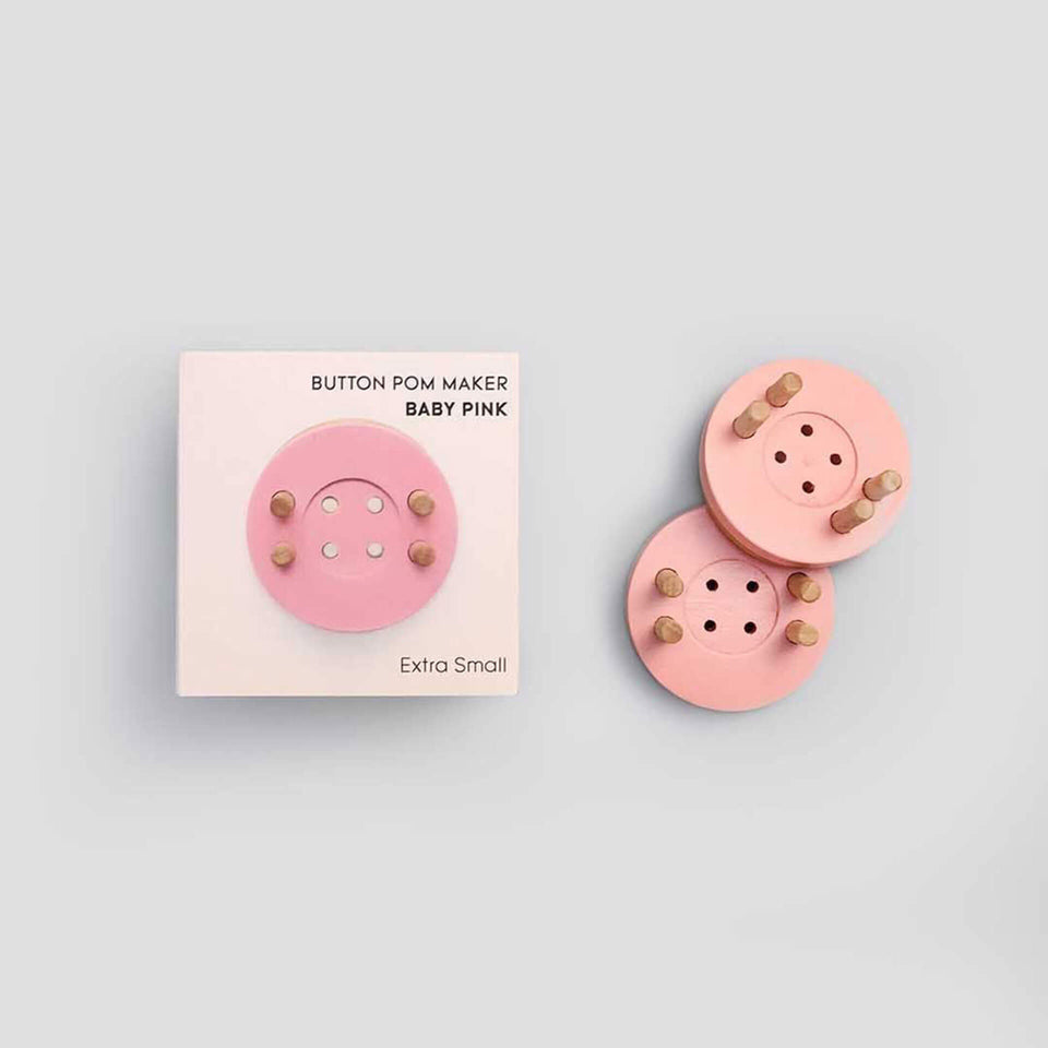 Pom Maker - Extra Small Size - Button Pom Maker Baby Pink