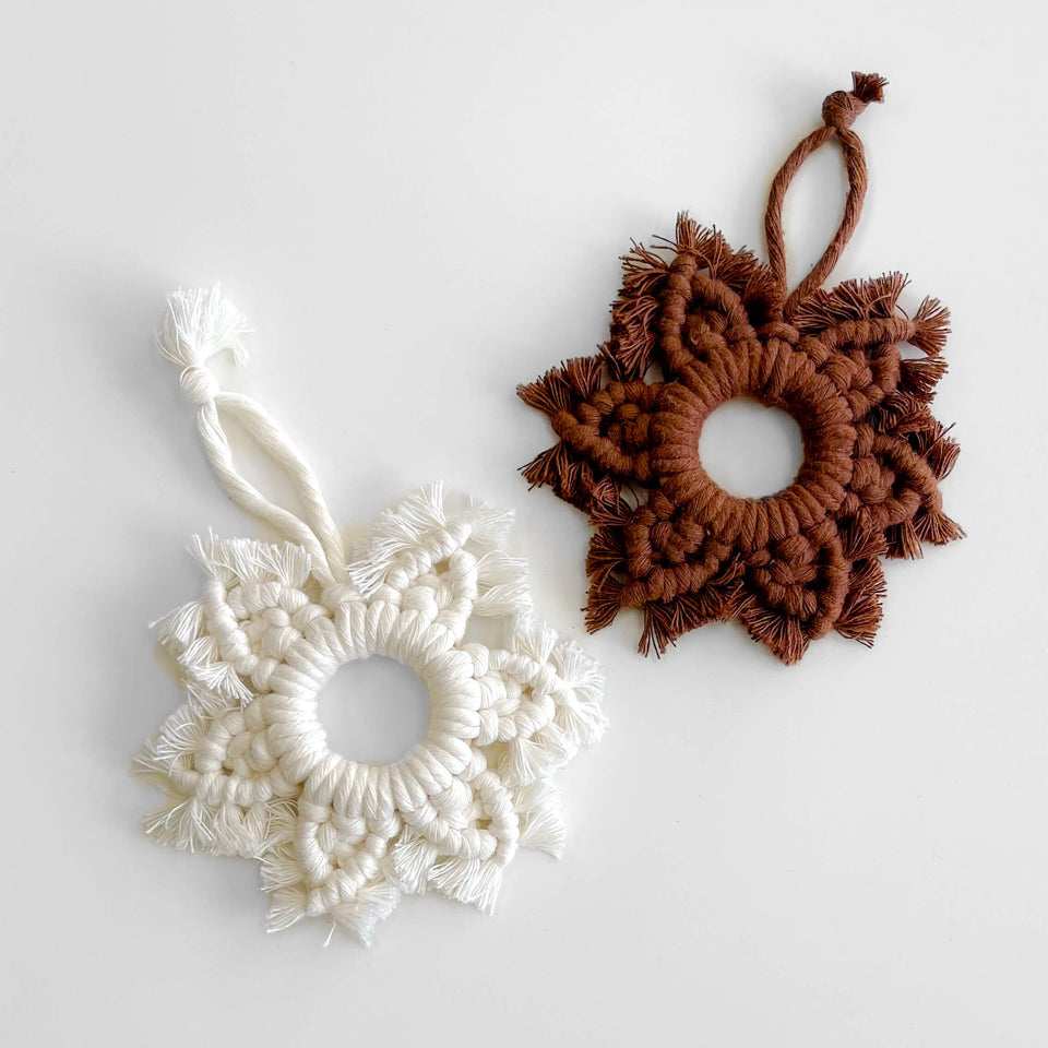 DIY Macrame kit - Christmas winter ornament
