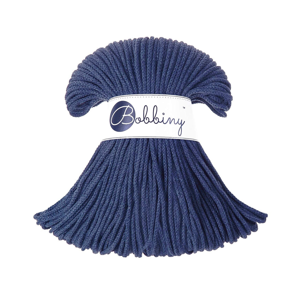 Bobbiny Premium Braided Cord 3mm Jeans