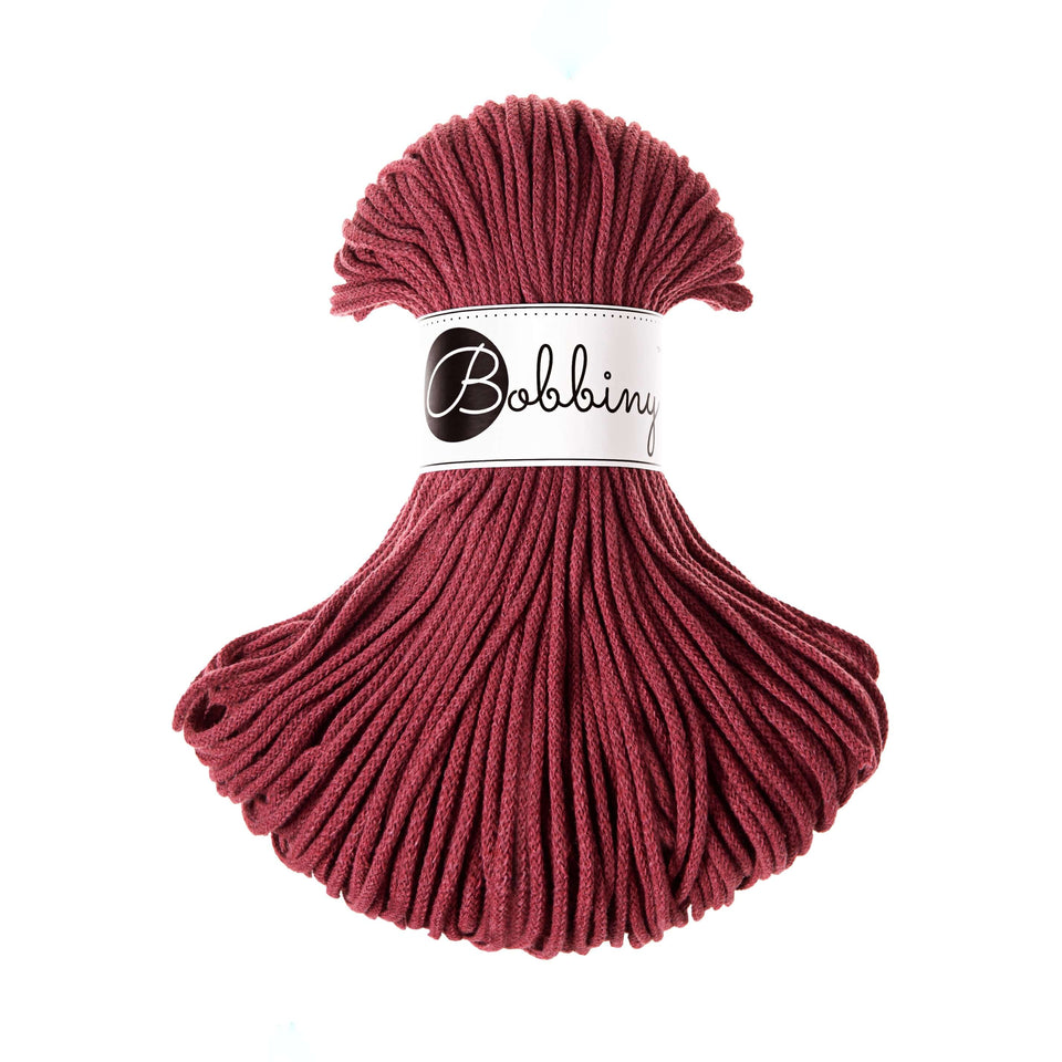 Bobbiny Premium Braided Cord 3mm Wild rose