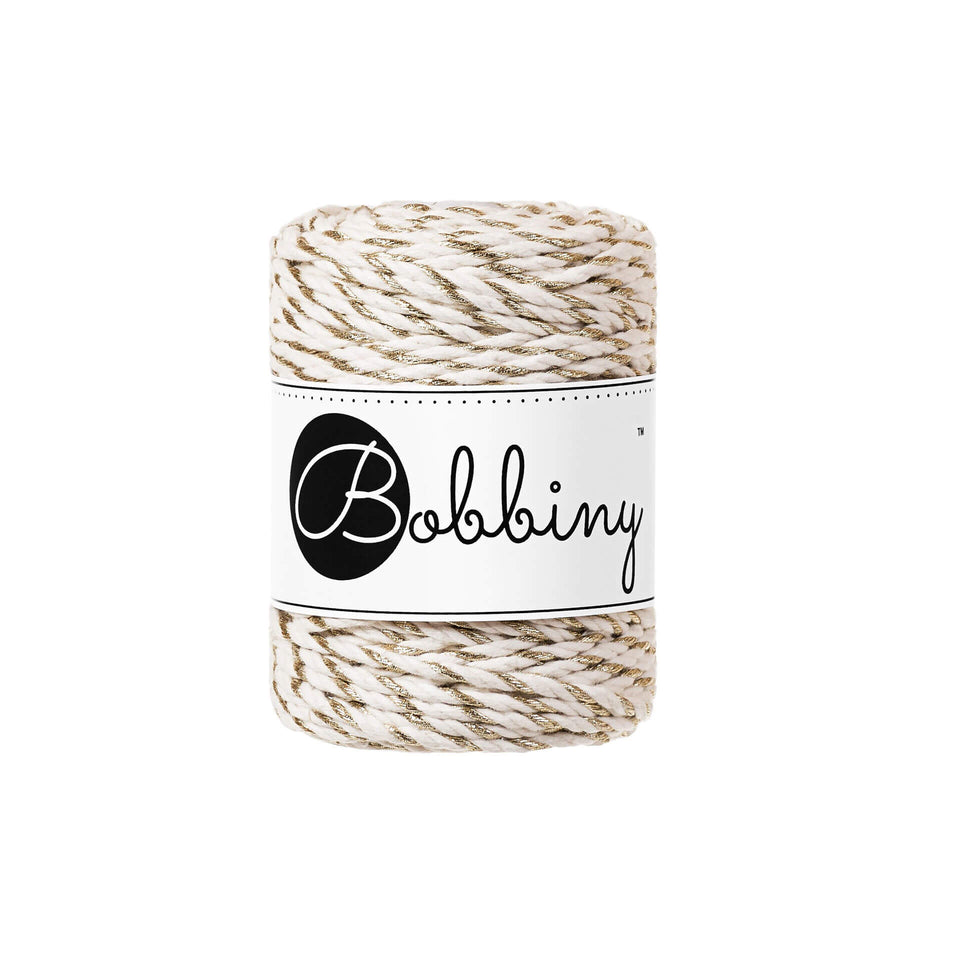 Metallic Twist 3PLY Macramé Rope 3mm