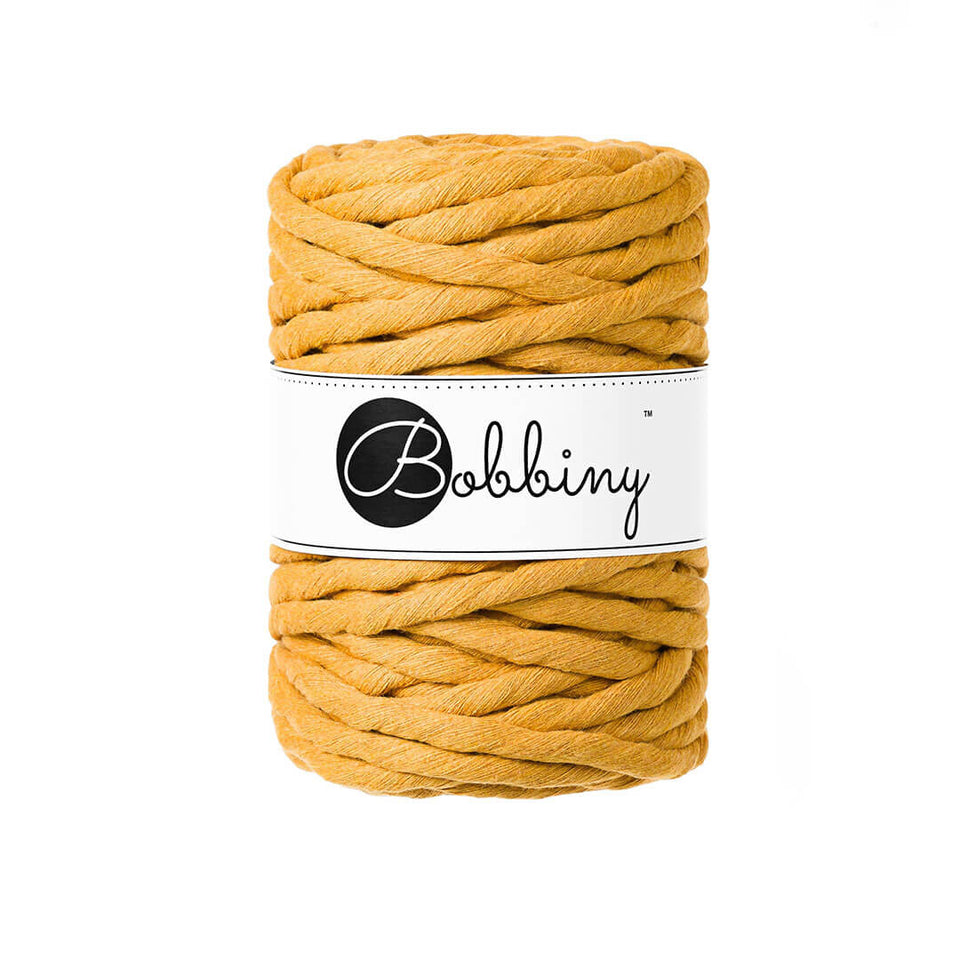 Bobbiny Mustard 9mm Macrame Cord