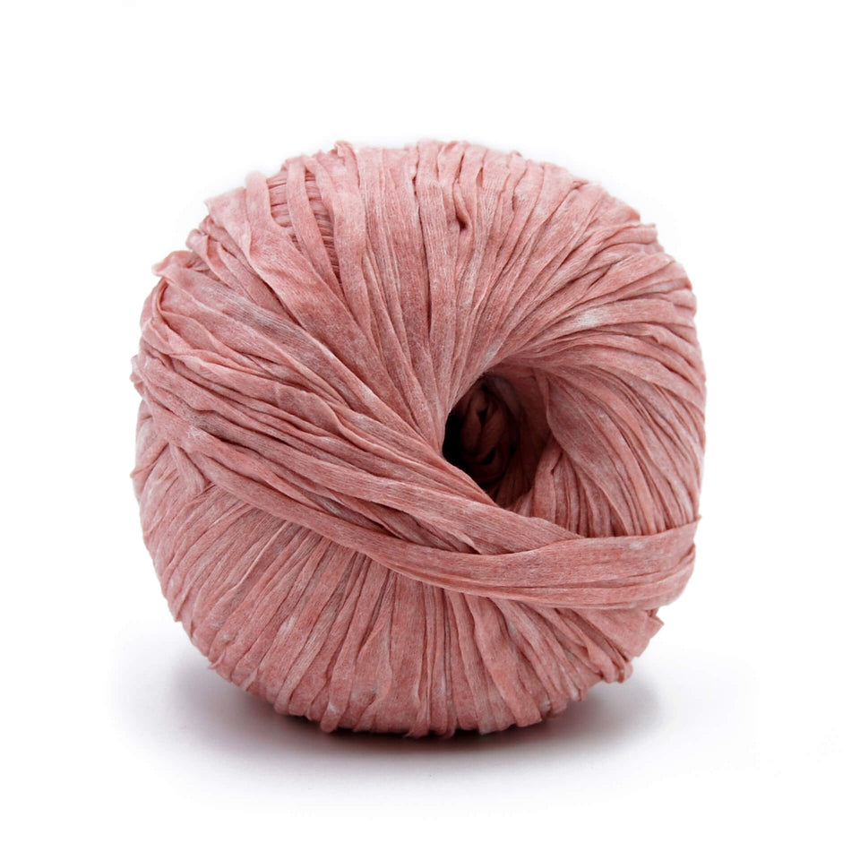 Washi Yarn - BLUSH PINK 100% Recycled Fiber Light and soft
