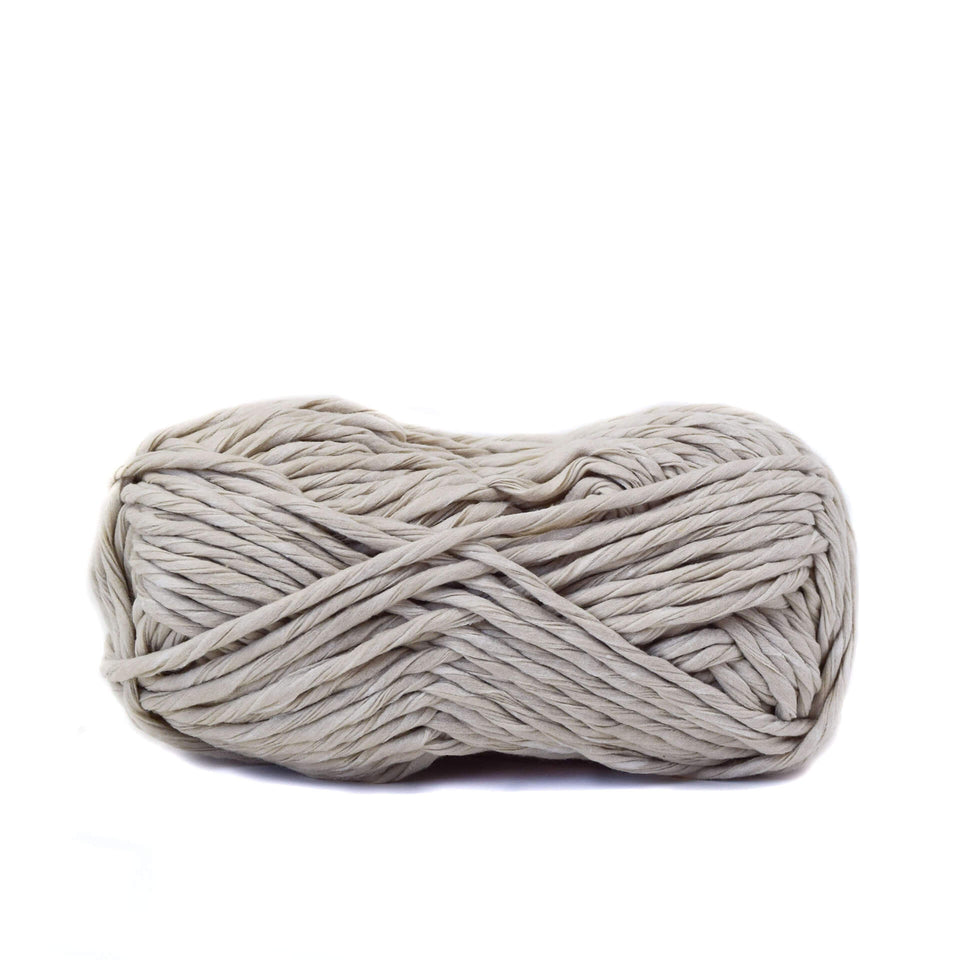Paper Cord Yarn - Ecru 100% Recycled Fiber Light and soft