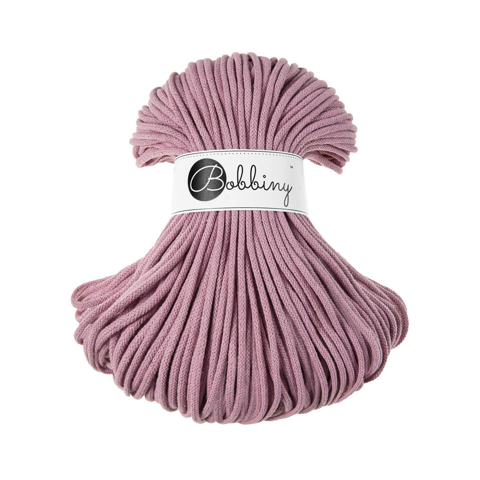 Bobbiny 5mm Premium Braided Cord Dusty Pink - Max and Herb - Perfect for crochet