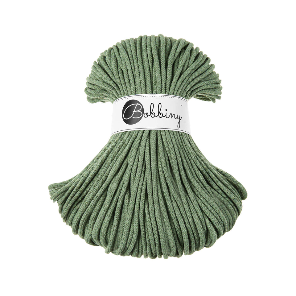 Bobbiny Premium Braided Cotton Cord 5mm - Eucalyptus