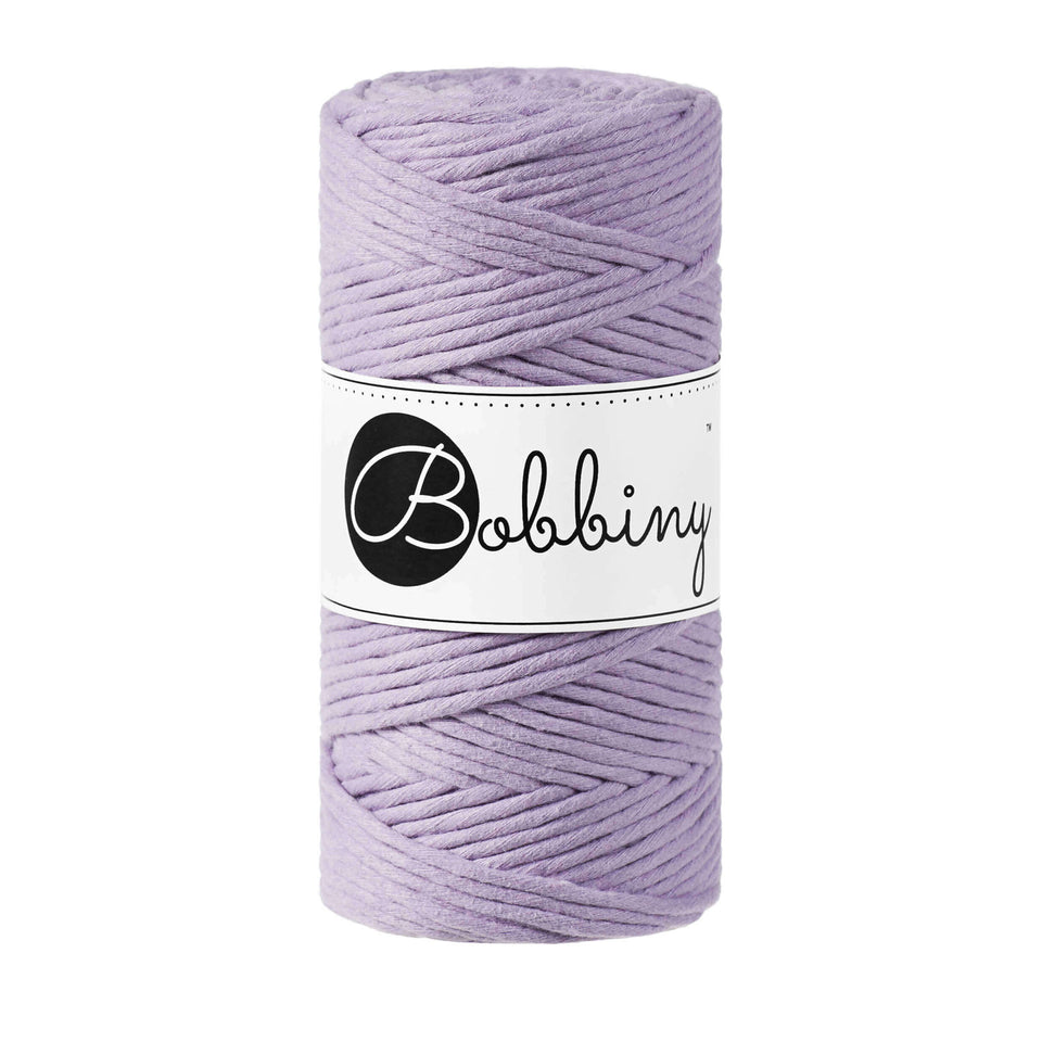 Bobbiny Macrame Rope 3mm - High quality macrame cord - Lavender