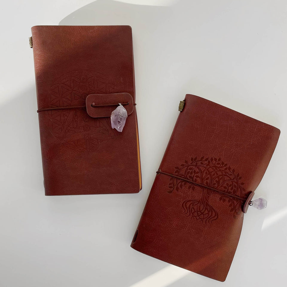 Leather Chakra Notebook Journal