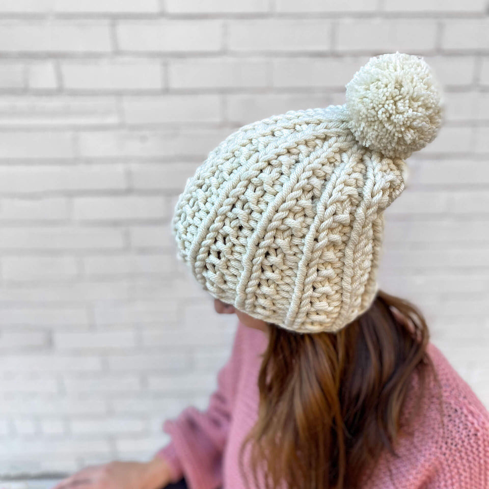 Angelina Chunky Beanie Knitting Pattern