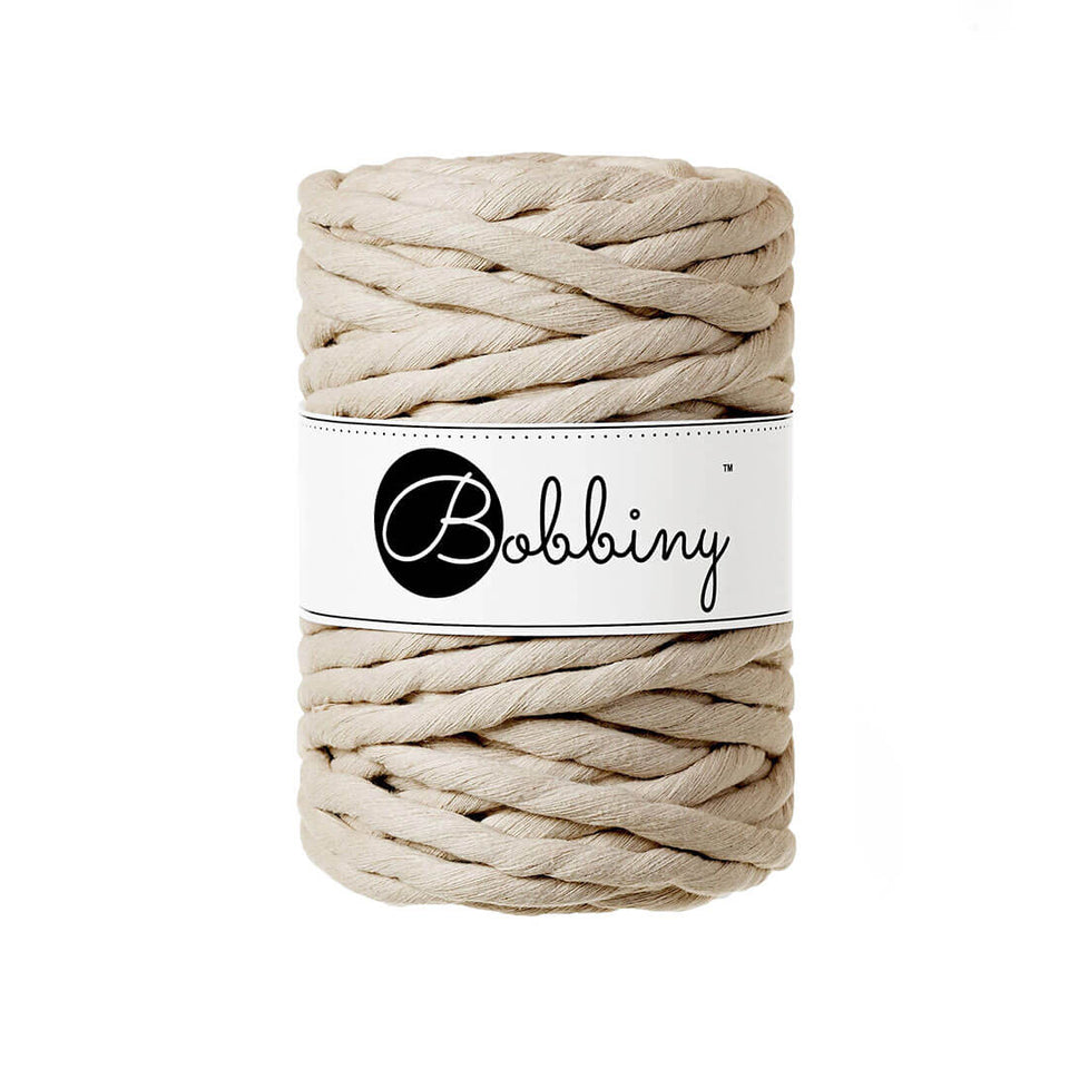 Bobbiny Beige 9mm Macrame Cord