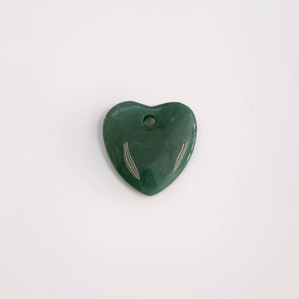Crystal Stone for macrame with holes Jade gemstone