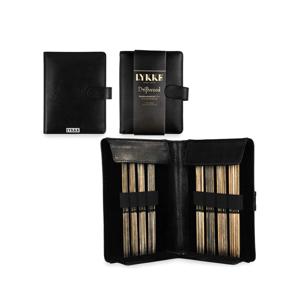 Lykke Driftwood 10 Straight Gift Set Black Leather Pouch