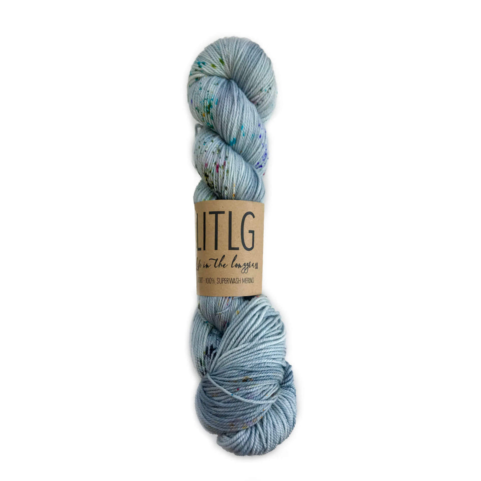 LITLG Sport Superwash Yarn - Rain Color - Light blue