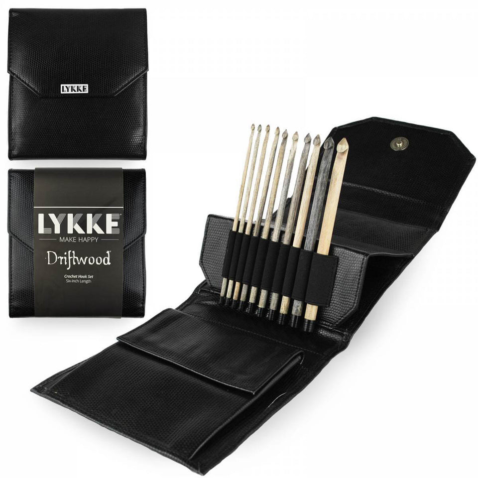 Lykke Driftwood 6″ Crochet Hook Set - Accessories - Max and Herb - Lykke