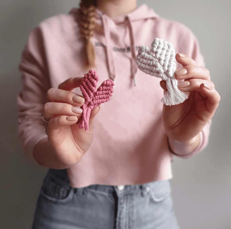 Macrame Valentine's Keychain Pattern