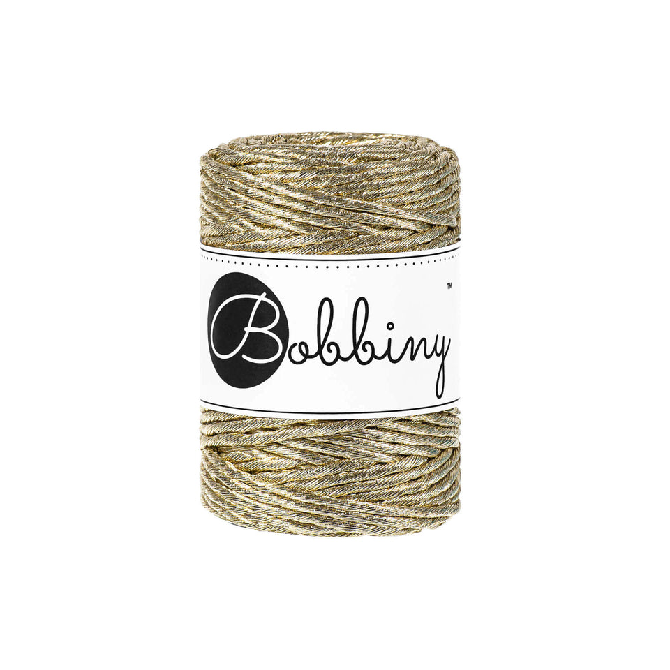 Premium Macrame Cord 3mm Metallic - Fiber - Max and Herb - Bobbiny