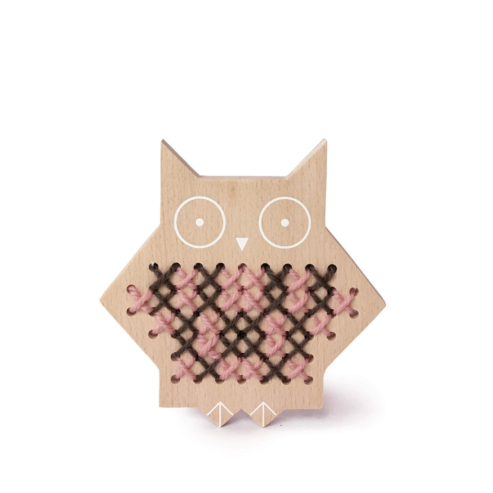 Moon Picnic Cross Stitch Craft Kids Owl 