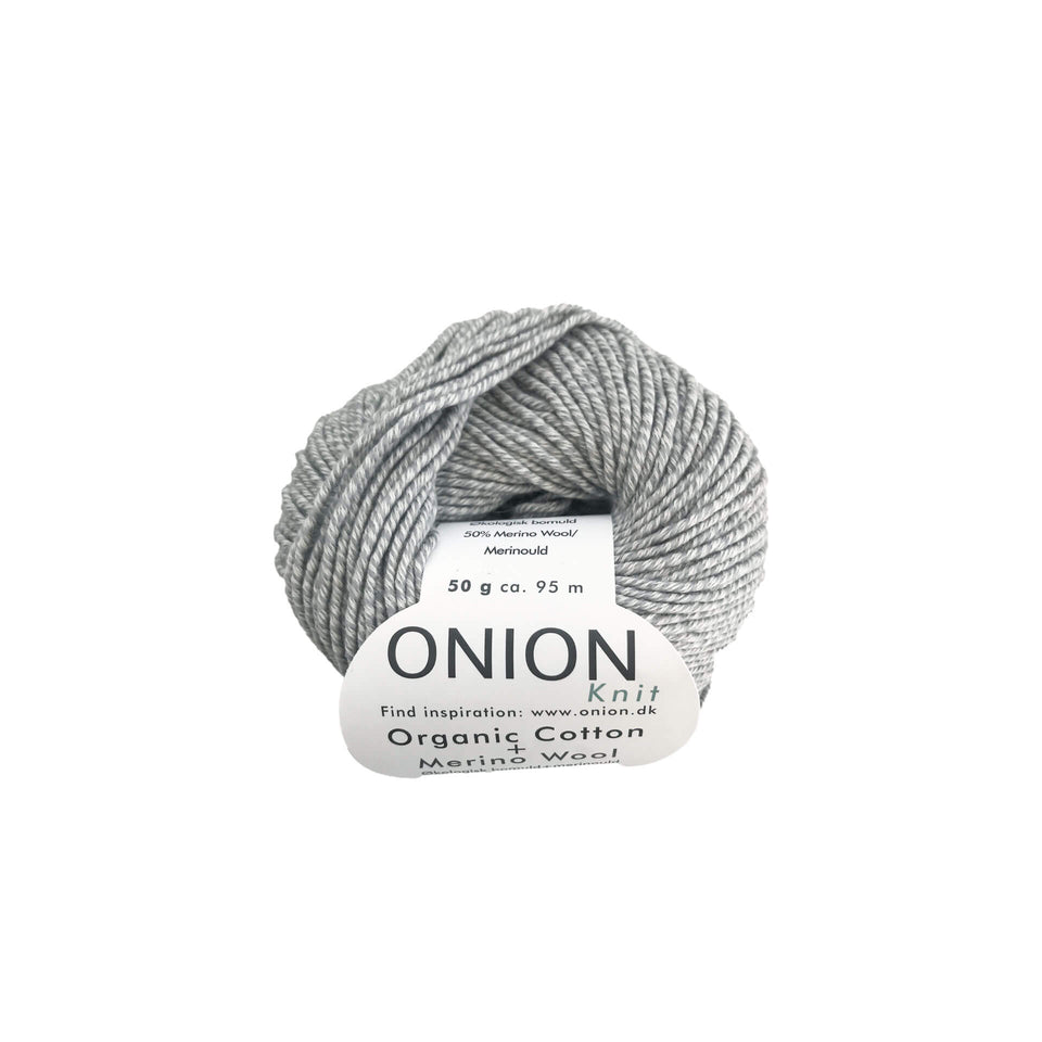 Onion Yarn Organic Merino Cotton-Light-gray