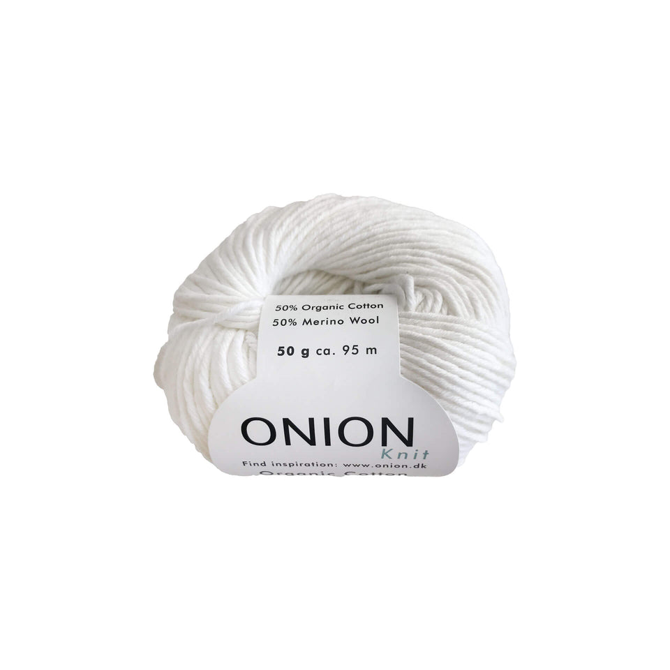 Onion Yarn Organic Merino Cotton-White