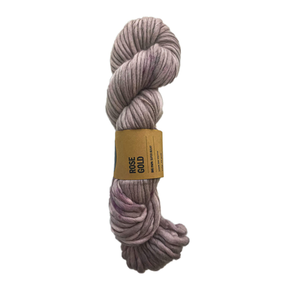 Kraeo yarn - Fuzzy Family yarn - Big Papa - Chunky yarn -  Rose Gold