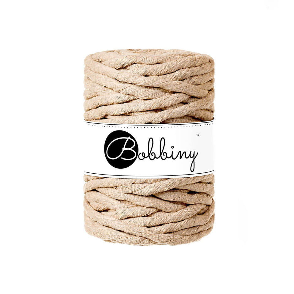 Bobbiny Sand 9mm Macrame Cord