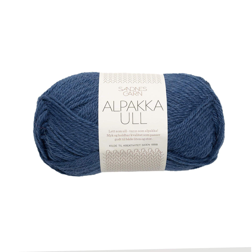 Juniper Slipover by Jojo Tricot - Knitting pattern for children - The Woodland Collection - made with Alpakka Ull Sandnes Garn -Blue