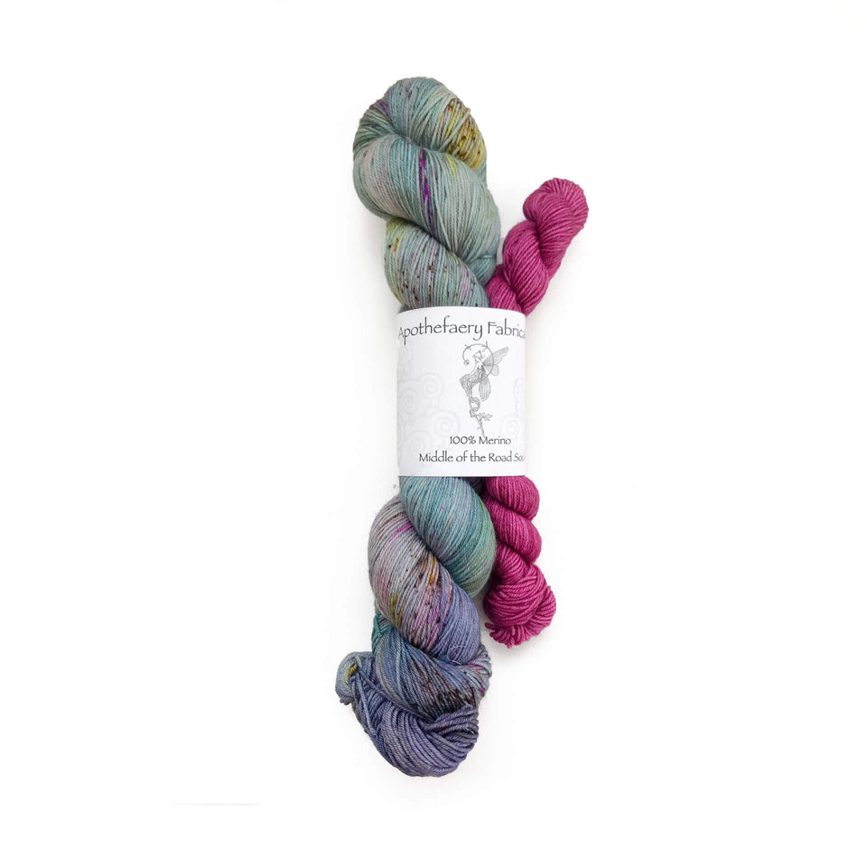 Hand Dyed Sock Knitting Set Apothefaery Nymoph