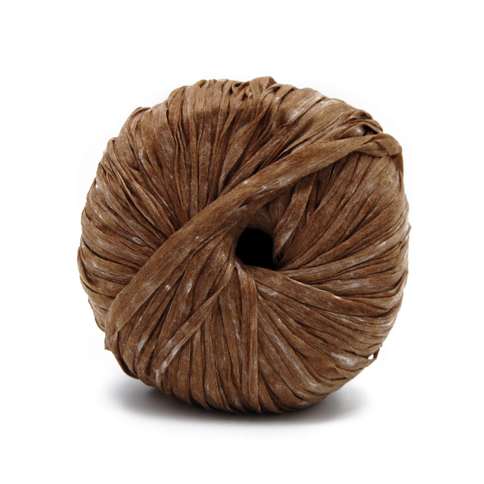 Washi Yarn - Brown 100% Recycled Fiber Light and soft