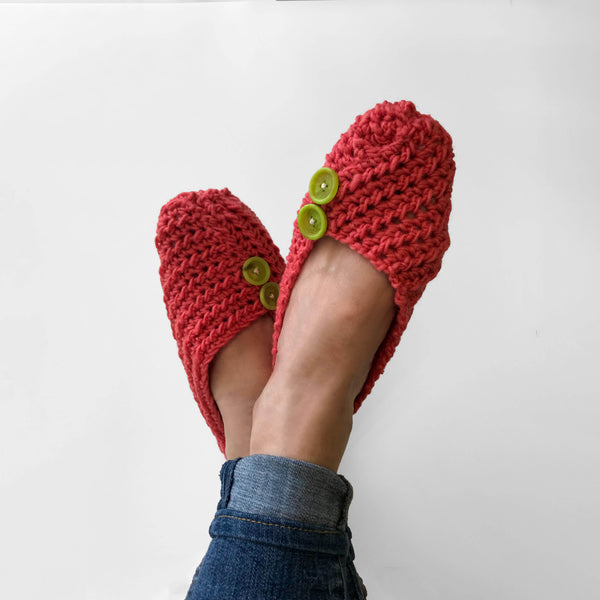 Adventurous Beginner Crochet Class- Slippers - homesewn