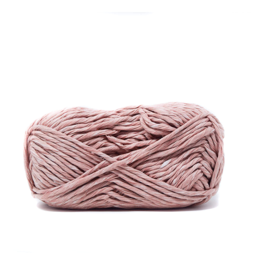 Paper Cord Yarn - Blush Pink 100% Recycled Fiber Light and soft
