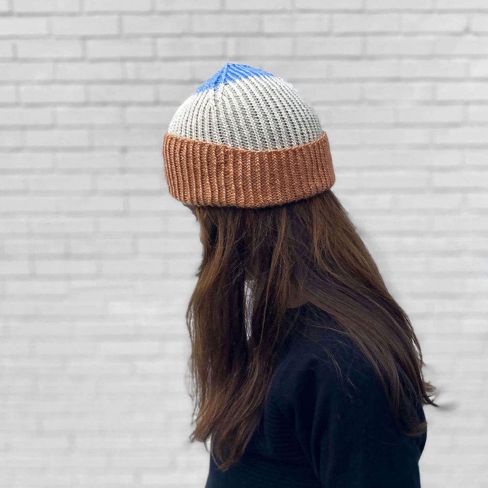 KNitting Pattern Easy Hat Modern Slouchy Beanie